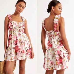 Abercrombie & Fitch Pink Floral Mini Dress